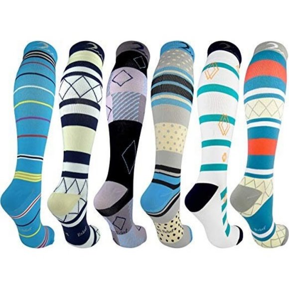 Mens & Womens 6 Pair Extra-Soft Colorful Design Mo - Picture 2 of 7